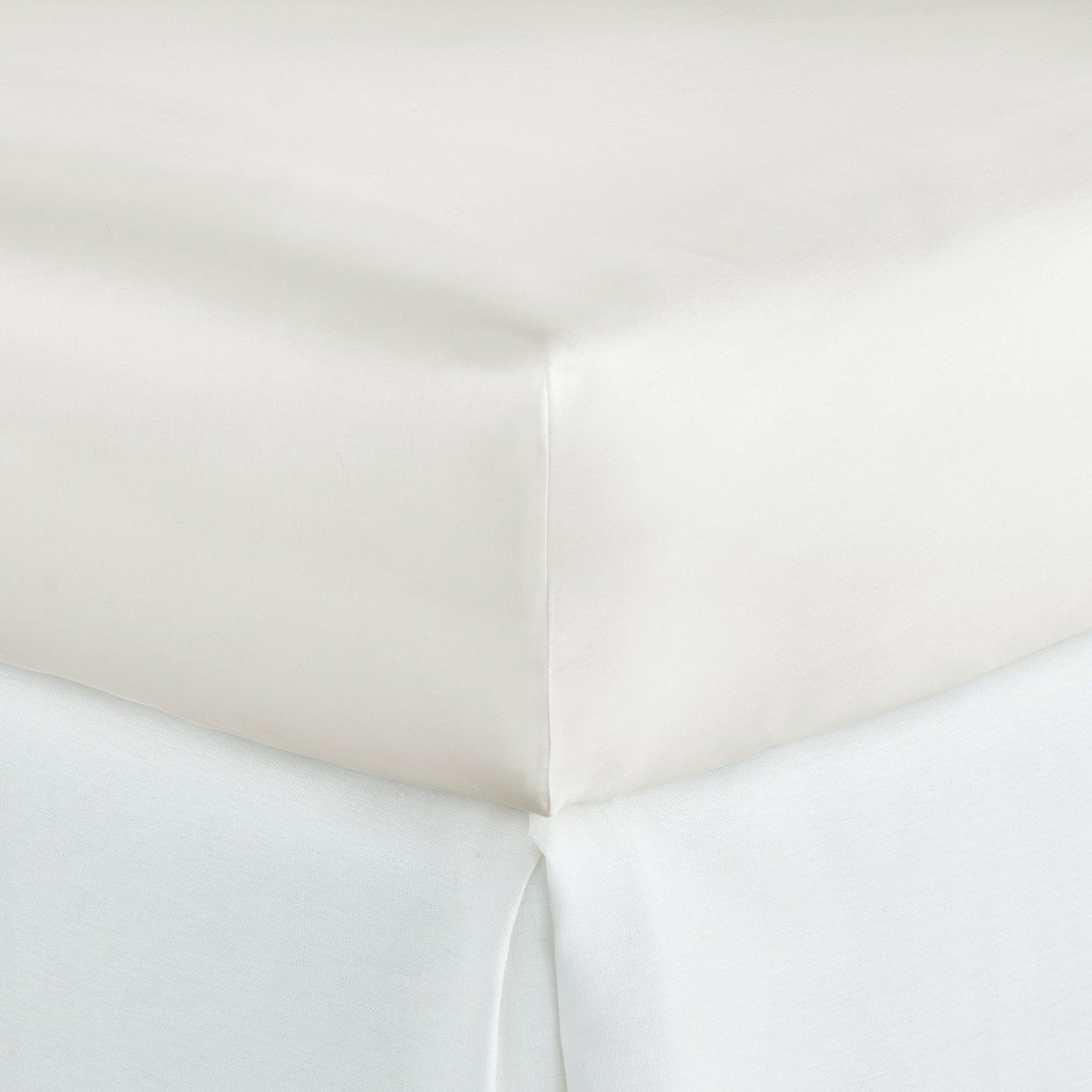 Peacock Alley Soprano Bedding Fitted Sheet Ivory Fine Linens