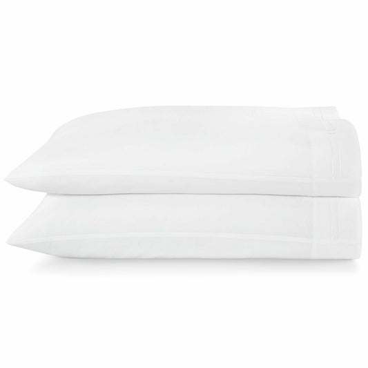 Peacock Alley Stanza Bedding Pillowcases White Fine Linens