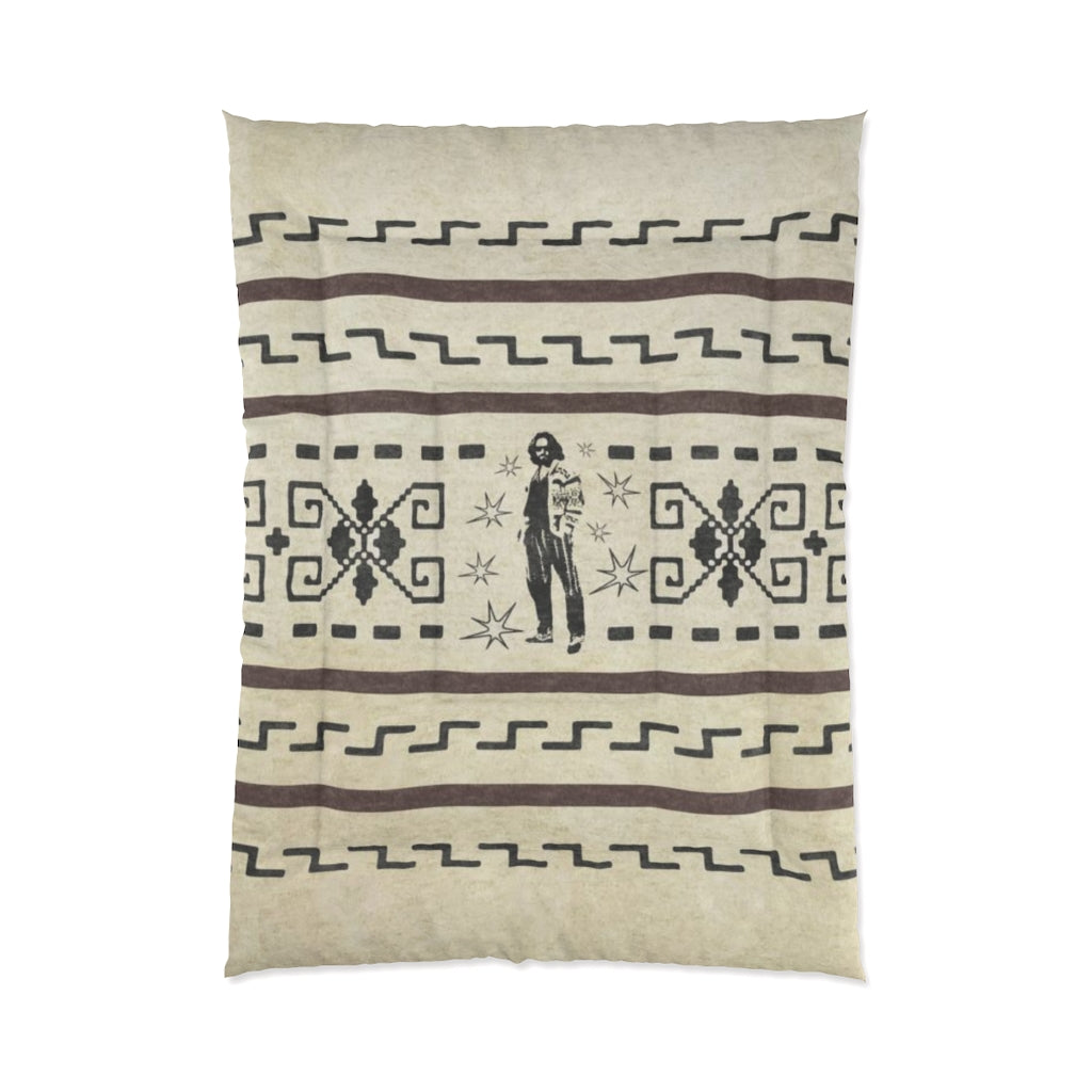 The Dude's Bed Comforter W/ Lebowski Icon