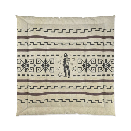The Dude's Bed Comforter W/ Lebowski Icon