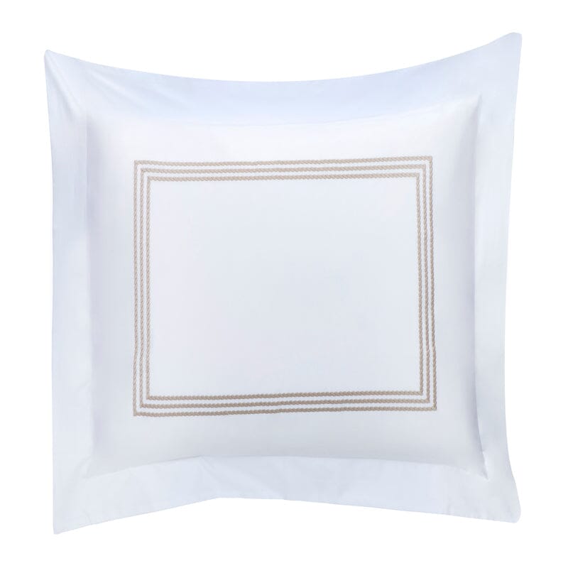 Windsor Taupe Pillow Sham - Downright Bedding at Fig Linens and Home