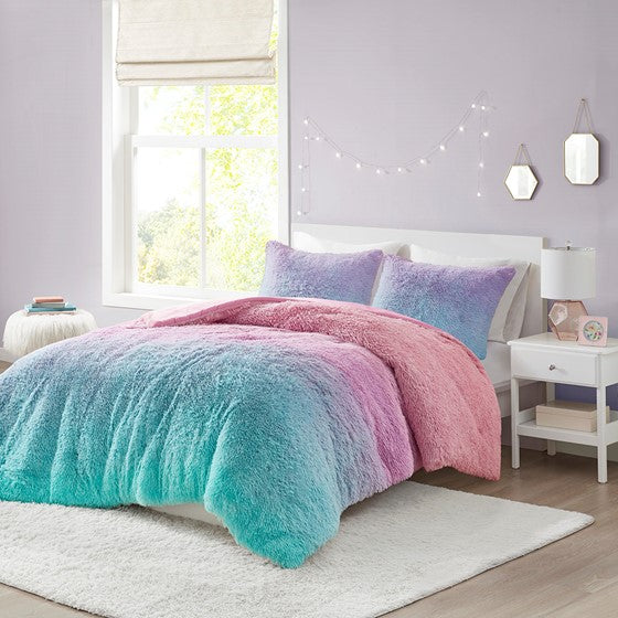 STARLING FAUX FUR COMFORTER SET