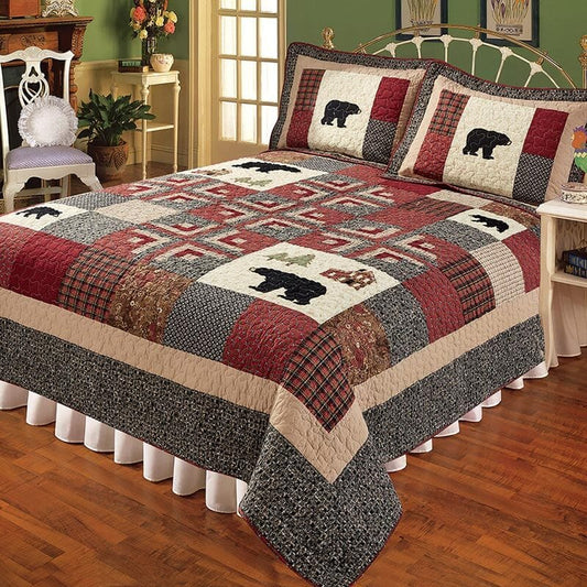 Black Bear Cabin Quilt Sets