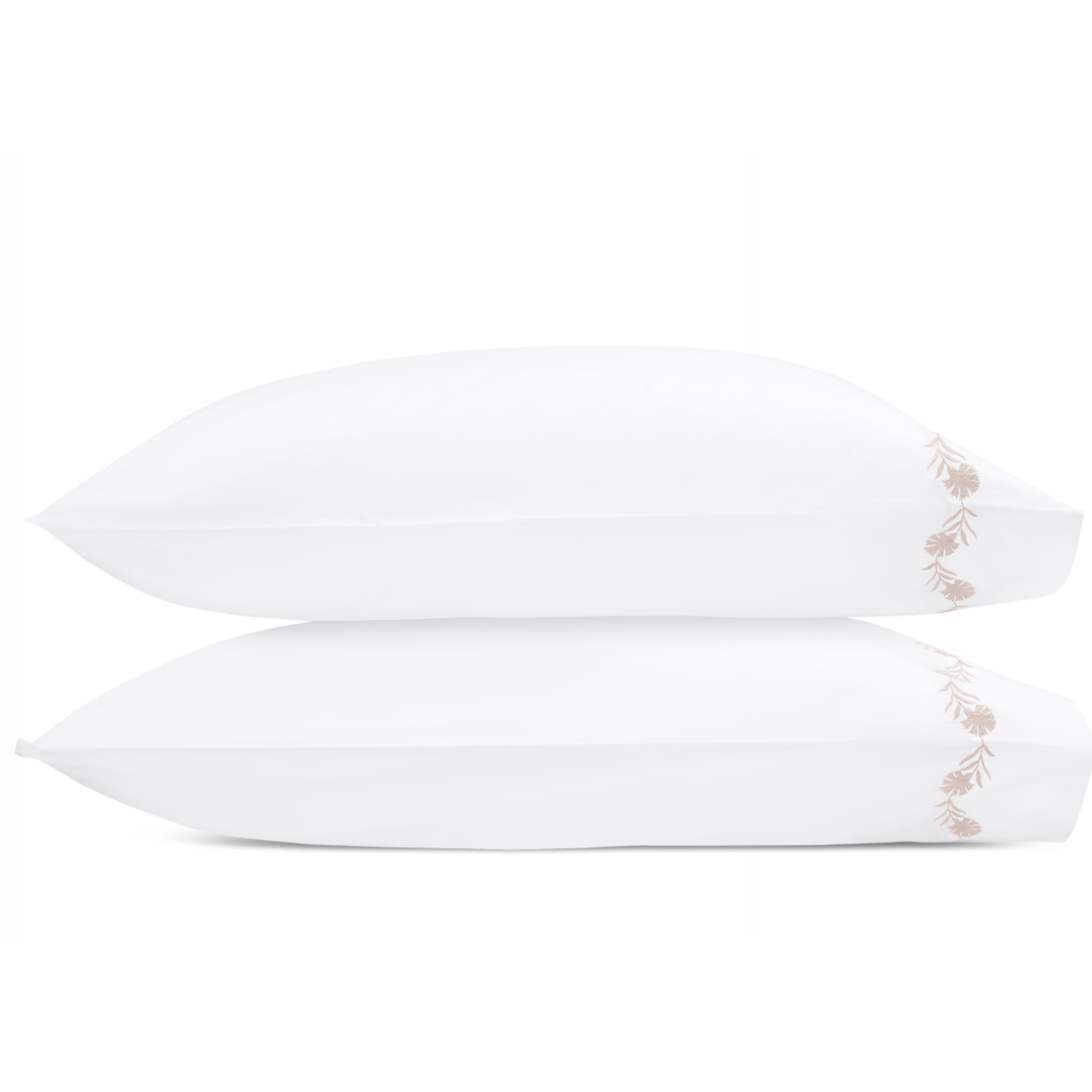 Matouk Daphne Bedding Collection Pair of two Pillowcases Collection Dune Fine Linens