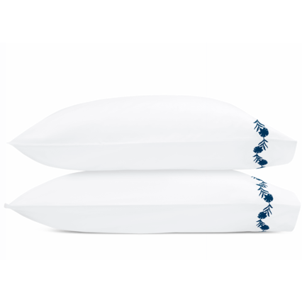 Matouk Daphne Bedding Pair of two Pillowcases Collection Sea