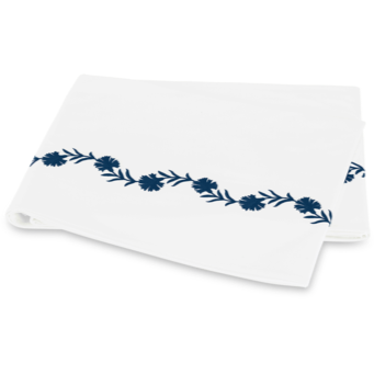 Matouk Daphne Bedding Flat Sheet Collection Sea