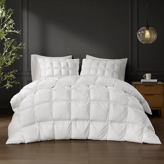White Puffy Overfilled Down Alternative Comforter (2 Sizes)