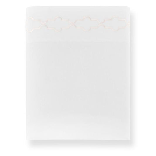 Tempo Blush Embroidered Sheets by Peacock Alley | Fig Linens