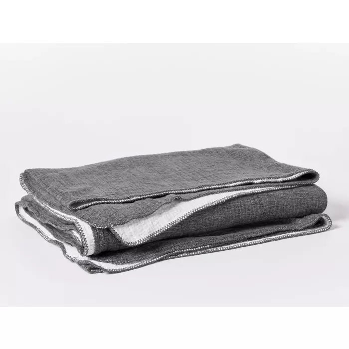 Throw Charcoal Organic cotton Coyuchi