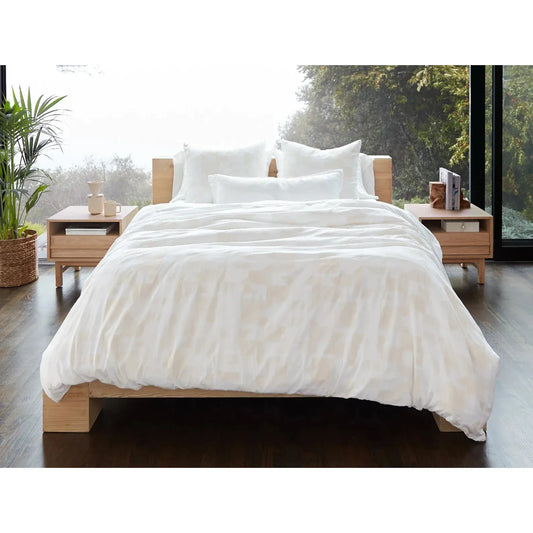 DCover F/Q Soft White w/Natural Coyuchi