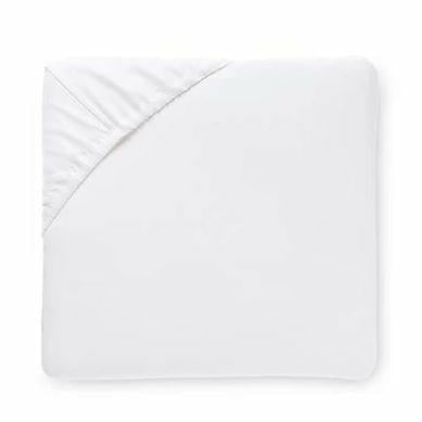 Sferra Finna Bedding Fitted Sheet White Fine Linens
