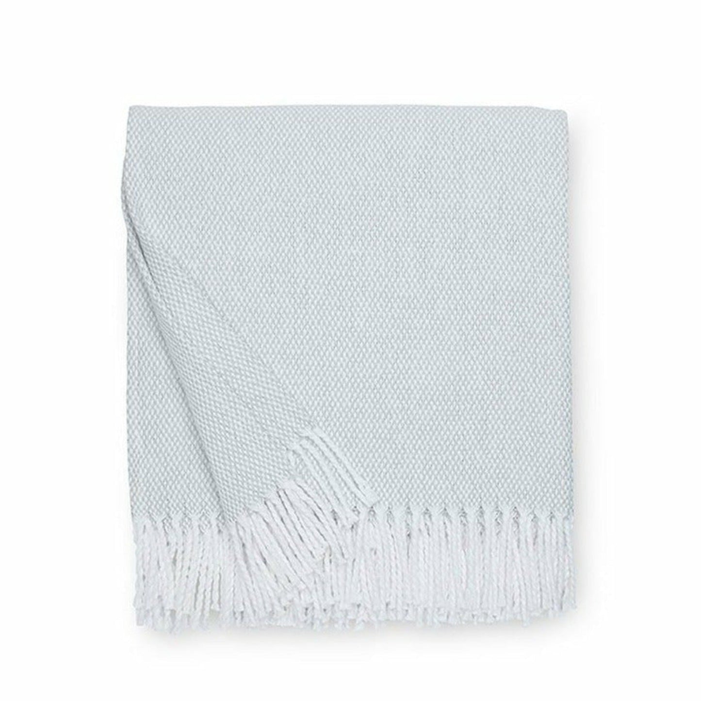 Sferra Terzo Throw Blanket Silver Sage Fine Linens