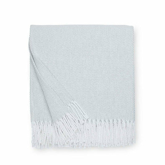 Sferra Terzo Throw Blanket Silver Sage Fine Linens