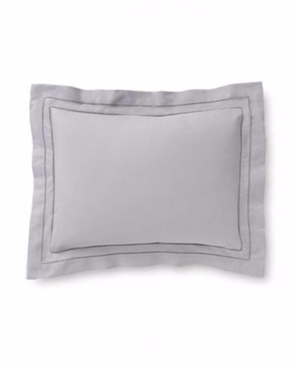 Fig Linens - Finna Bedding Collection by Sferra - Flint gray sham